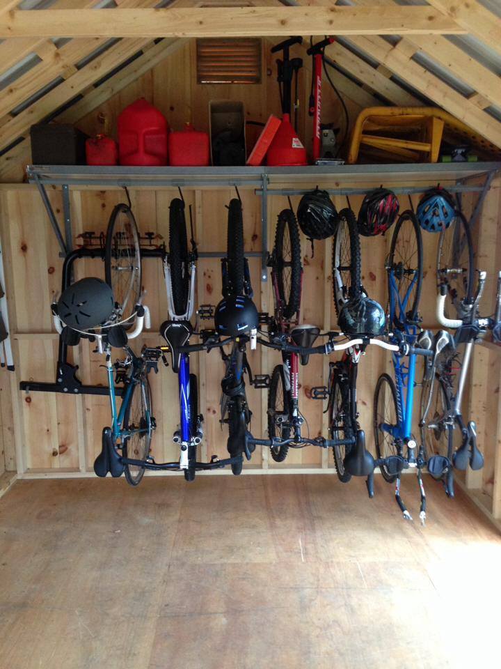 organized garage for the holidays 