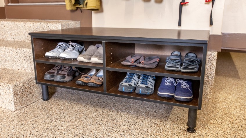 garage shoe racks