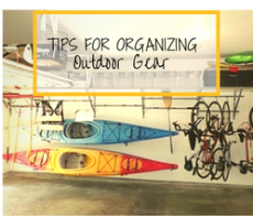 Tips for organizing outdoor gear 