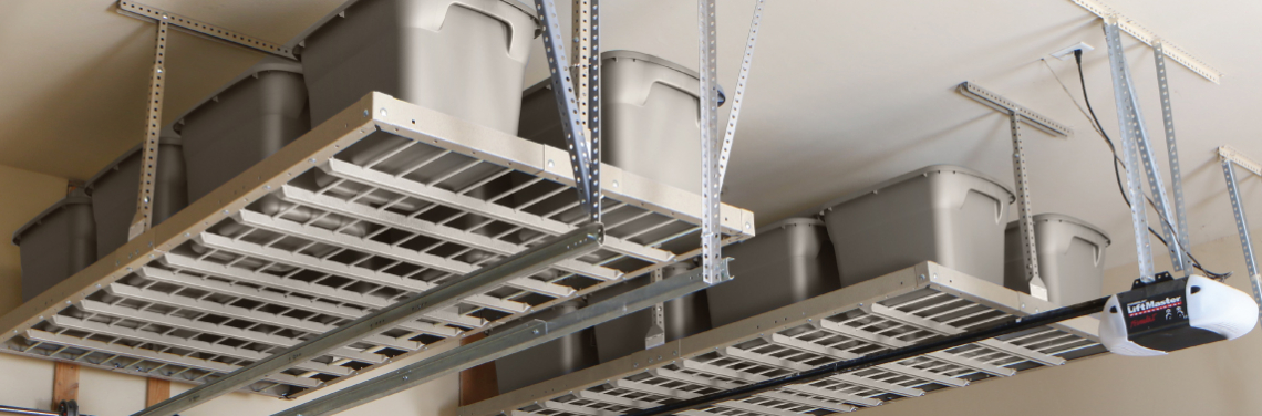 Overhead Garage Ceiling Storage Gorgeous Garage