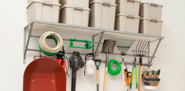 installed garage shelving systems