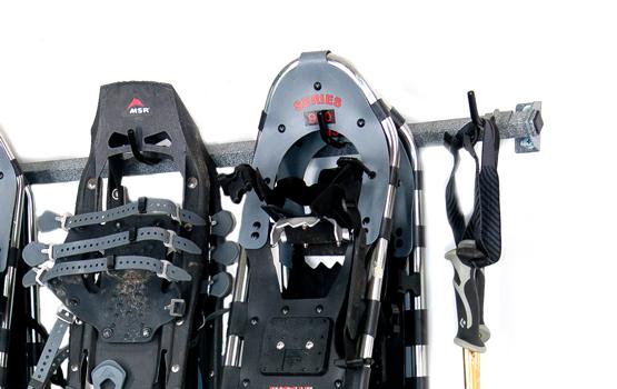 rack for snowshoes